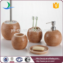 China fábrica de accesorios de cerámica de baño de cerámica en acabado de gunny